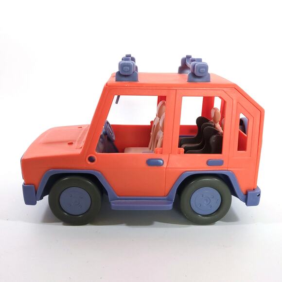 BLUEY Heeler Jeep 4WD FAMILY VEHICLE CAR By Moose Toys Car Orange Hatchback 2018 - Picture 2 of 7